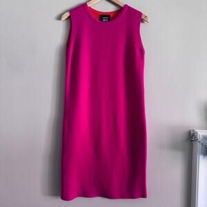 Akris Bergdorf Goodman Pink Sweater Tank Dress Size 8